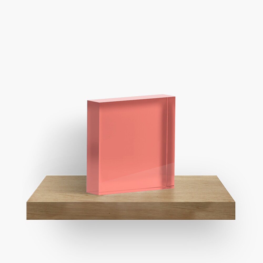 Living Coral 16-1546 TCX | Pantone Color of the Year 2019 | Pantone | Color Trends | New York and London | Solid Color | Fashion Colors | Acrylic Block