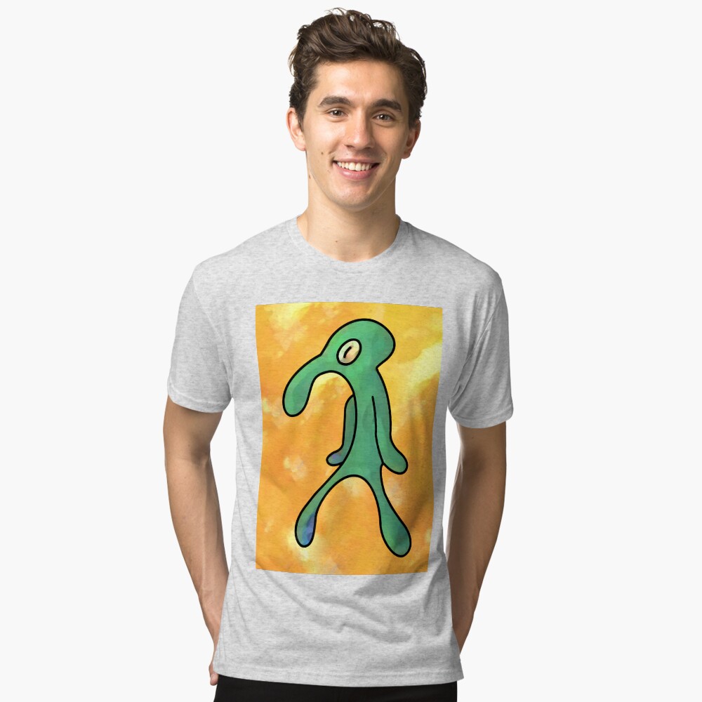 Vista previa del artículo con la obra «Camiseta de tejido mixto», diseñado y vendido por jerryboo.