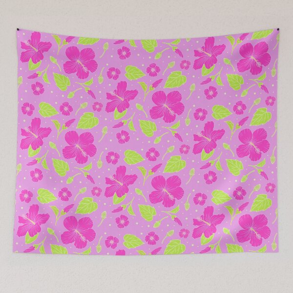 Item preview, Hibiscus Flower Pattern designed and sold by Fueled By Letters.