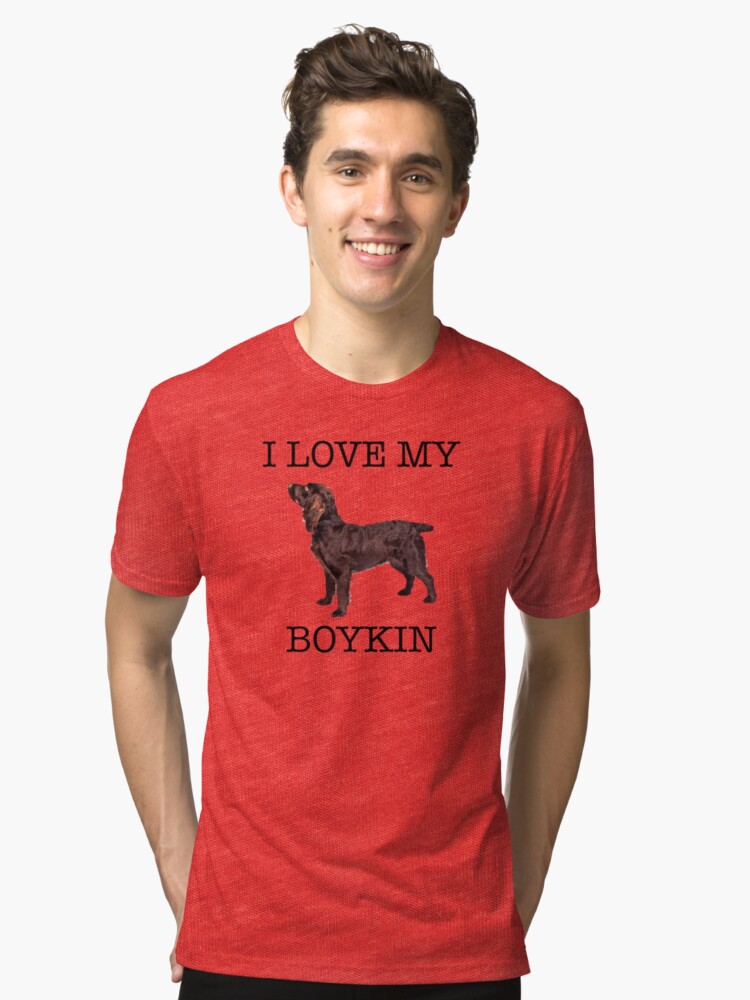 Tee Shirt On Red Love My Boykin Spaniel T Shirt Sweatshirts