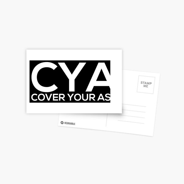 Cover Your Ass Postcard