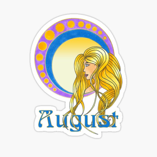 Lady August Sticker