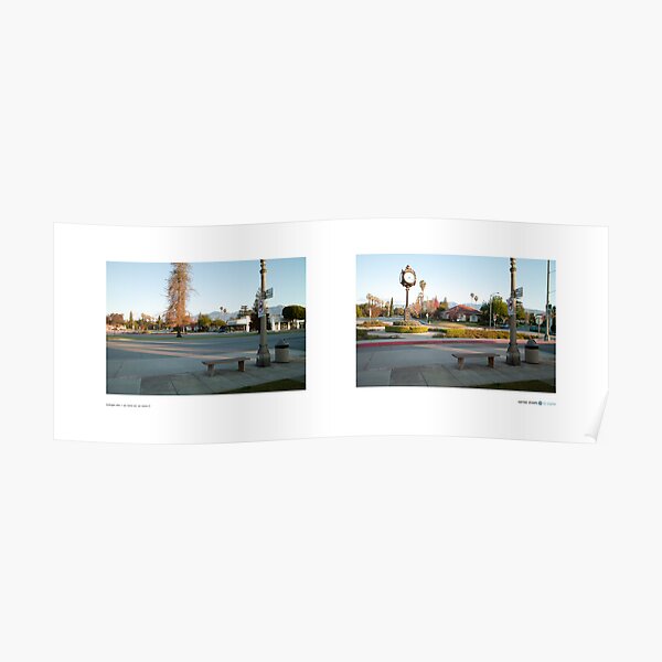 Huntington Drive + San Marino Ave (I), San Marino, California, USA...narrowed. Poster