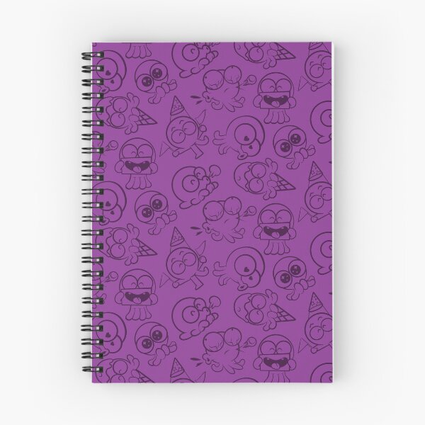 Item preview, Funny Octopus Cartoon Expressions Pattern (Purple) designed and sold by Kokonuzz.