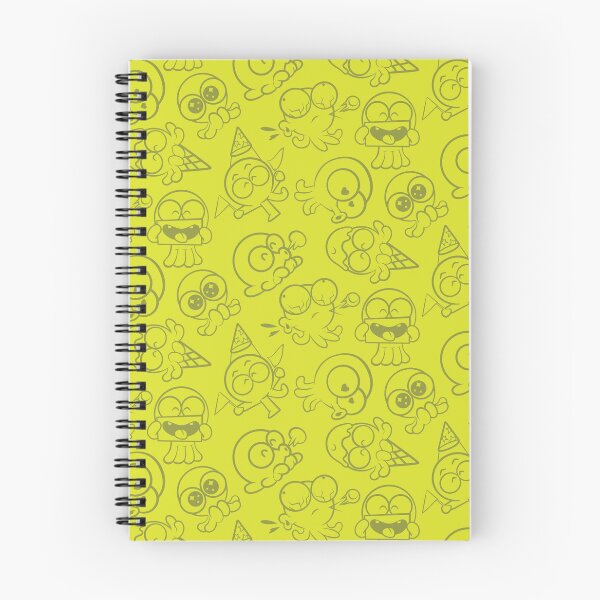 Item preview, Funny Octopus Cartoon Expressions Pattern (Vibrant Lime Green) designed and sold by Kokonuzz.