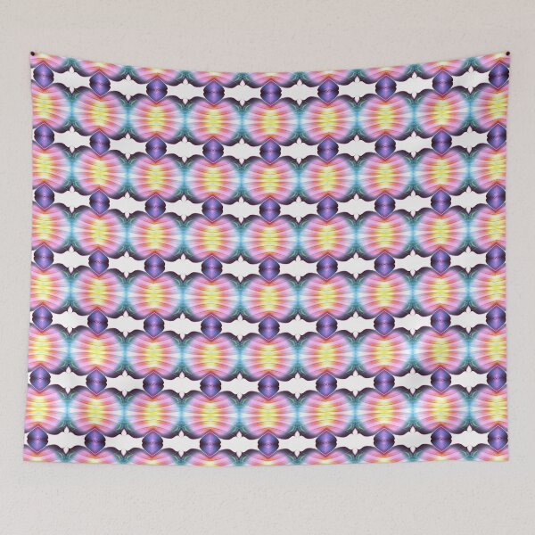 Item preview, Soft pastel abstract flower pattern designed and sold by FoldedRainbow.