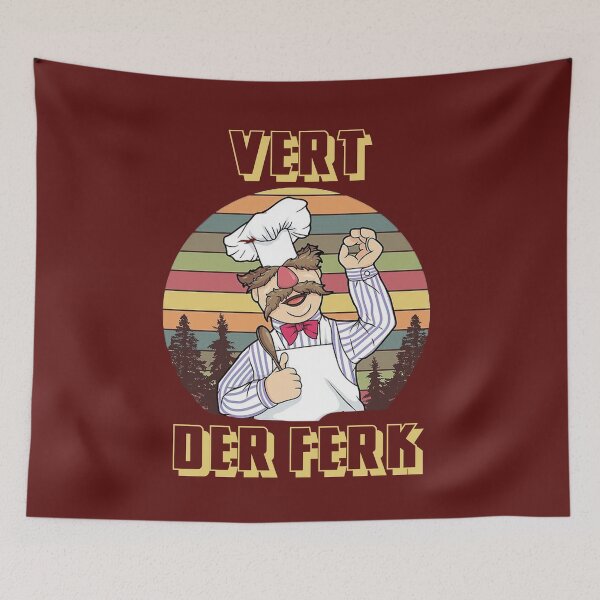 Item preview, Retro Vintage Vert Der Ferk T-Shirt Vert Der Ferk Chef Knife T-Shirt designed and sold by amethystdesign.