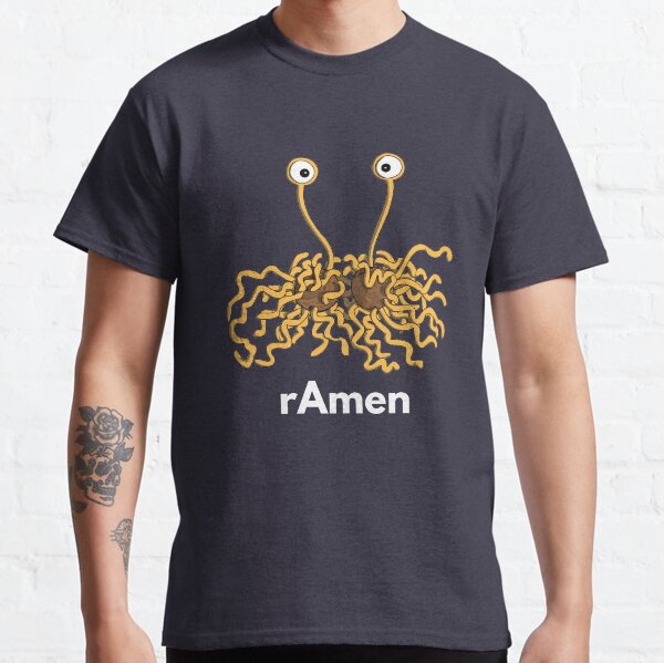 Flying Spagetti Monster pastafarianism Skeptic Atheist Classic T-Shirt