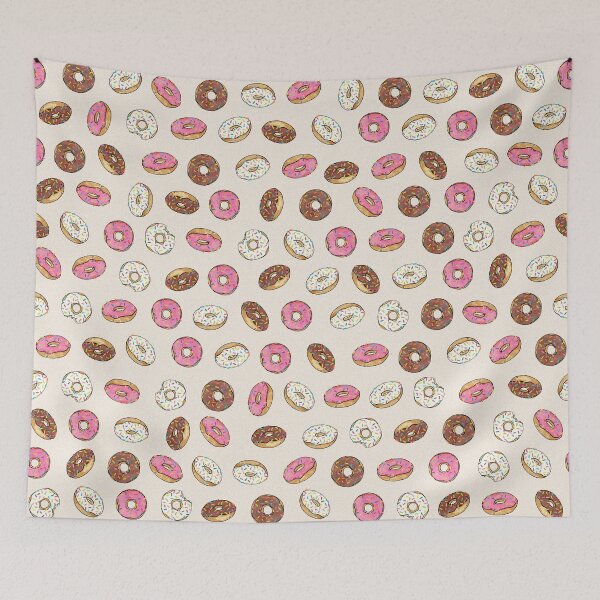 Item preview, ALL the donuts! Rainbow on Cream - Large designed and sold by Joan and Rose.