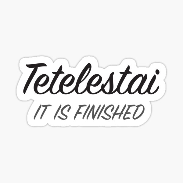 Artikel-Vorschau von Tetelestai, designt und verkauft von plushism.