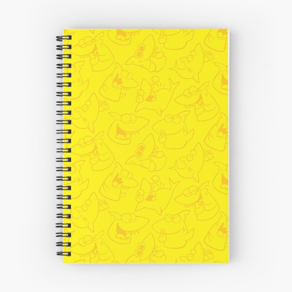 Item preview, Fun Shark Cartoon Expressions Pattern (Yellow) designed and sold by Kokonuzz.