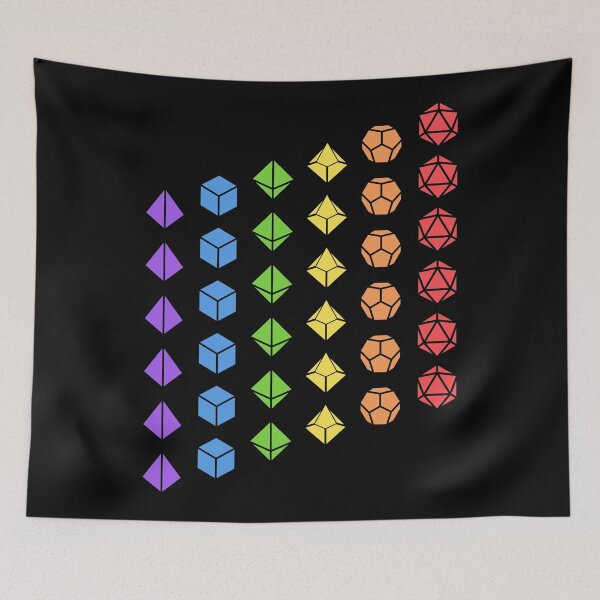 Item preview, Slanted Dice Set Rainbow Flag designed and sold by pixeptional.
