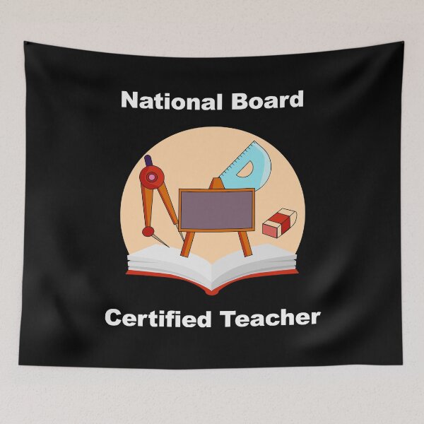 Item preview, National Board Certified Teacher Eraser Book Blackboard Design designed and sold by engineram.