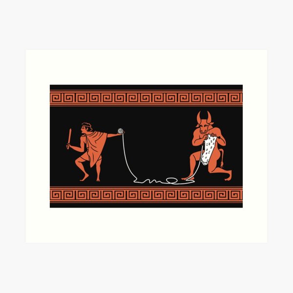Crafty Minotaur Art Print