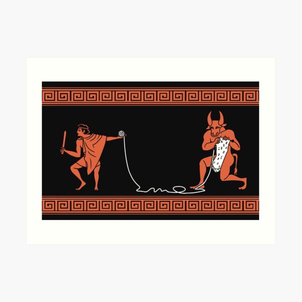 Crafty Minotaur Art Print