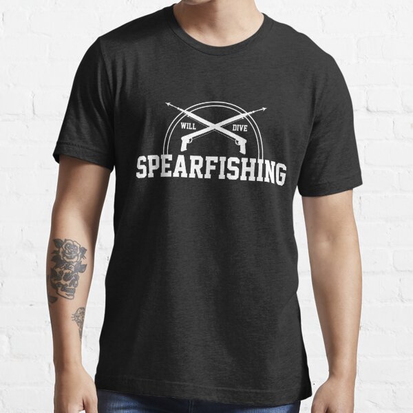 No Bait Spearfishing Harpoon Diver Essential T-Shirt by mooon85