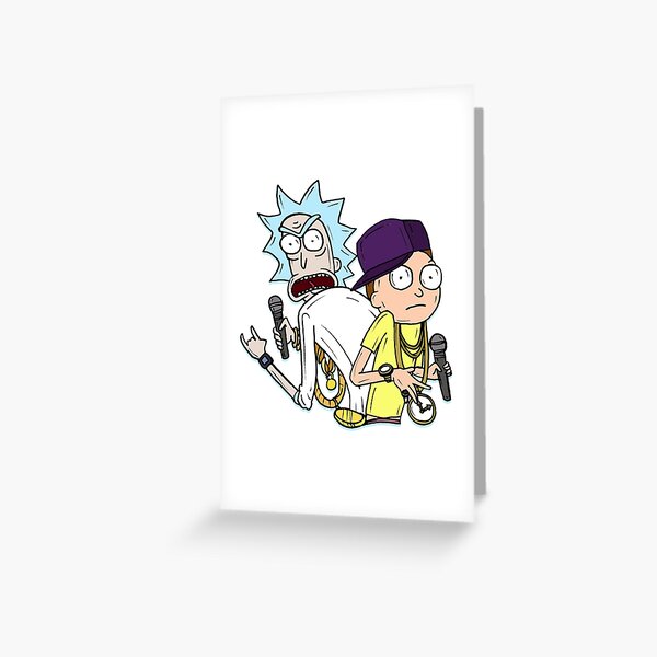 Rick and Morty™ Rap Mode "Gettin' Schwifty Wit It" Greeting Card