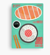 Jiro dreams of sushi, David Gelb, film documentary poster, Sukiyabashi Jiro Ono, japanese chef Canvas Print