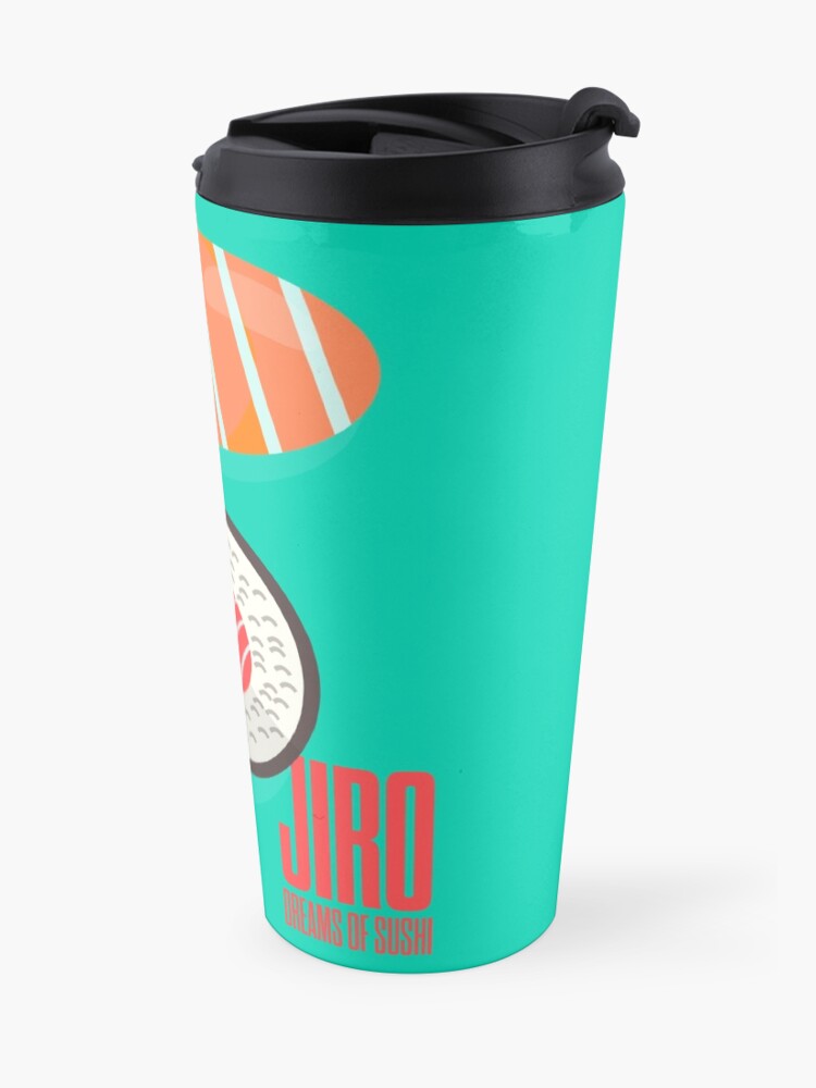 Alternate view of Jiro dreams of sushi, David Gelb, film documentary poster, Sukiyabashi Jiro Ono, japanese chef Travel Mug