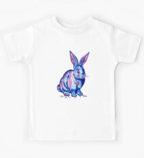 Bunny Hugs Blue Kids T-Shirt