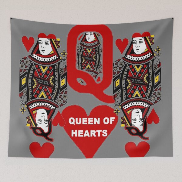 Item preview, GREY MEDIA RED QUEEN OF HEARTS DESIGN designed and sold by sharlesart.