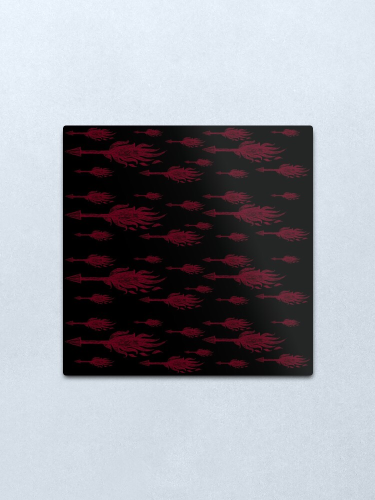Alternate view of burning arrow Metal Print