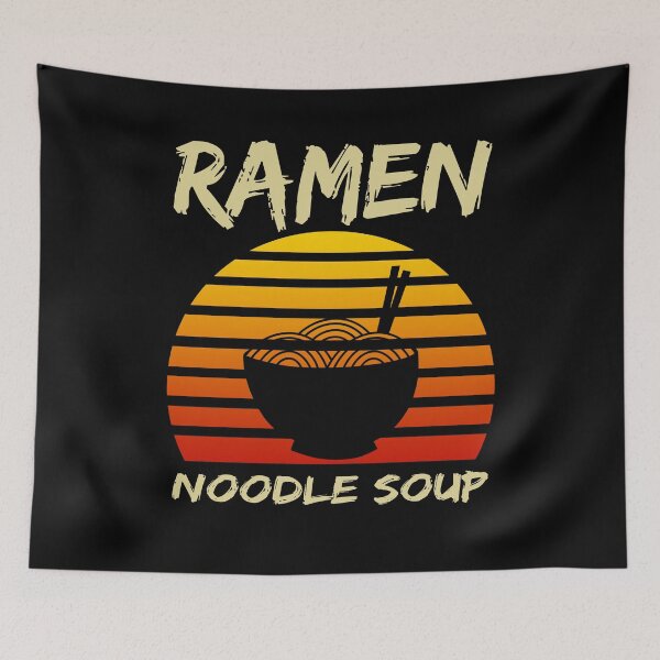 Item preview, Ramen Noodle Soup Kawaii Japanese Noodles Vintage Retro designed and sold by Basti09.