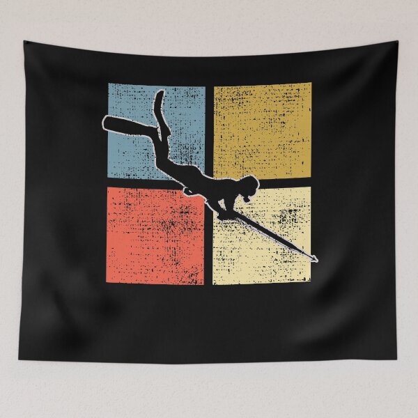 Item preview, Spearfishing Hunting Harpoon Retro designed and sold by 4tomic.