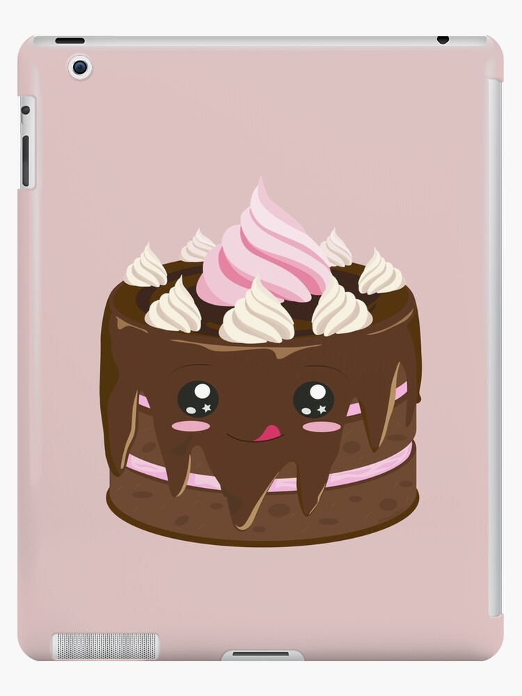 Funda y vinilo para iPad «mejor pastel de chocolate kawaii» de AliensRich |  Redbubble