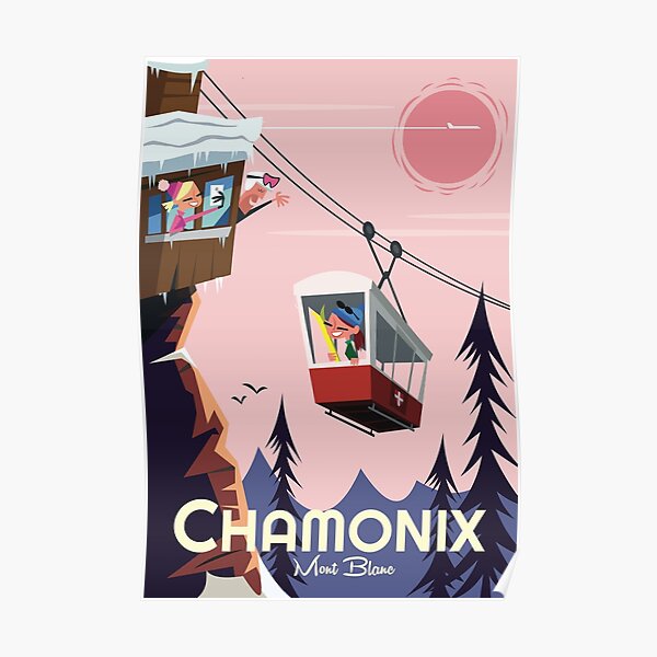 Affiche Chamonix Mont Blanc Poster