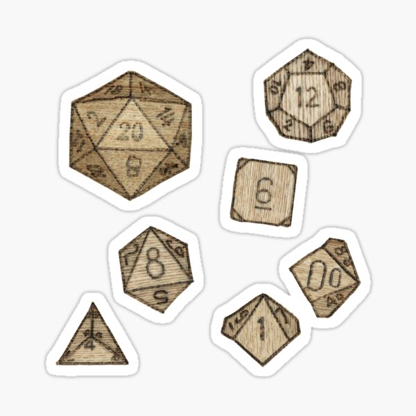 Gaming Dice set Sticker