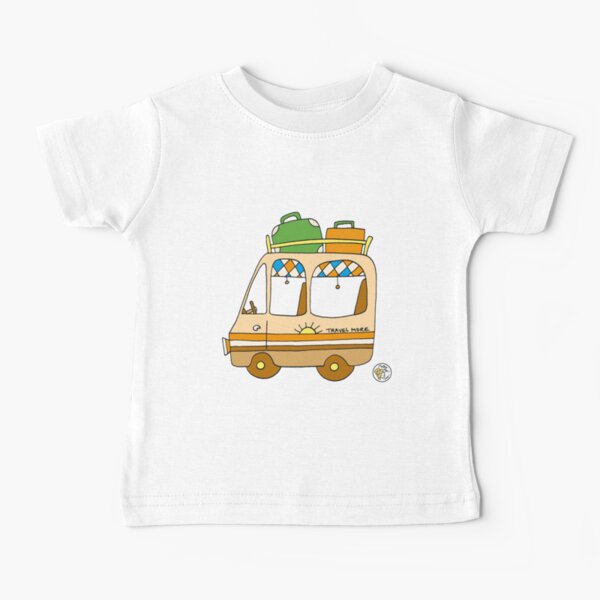 Bay Window Camper Van - Kids // Childrens T-Shirt Born To Camp Bus