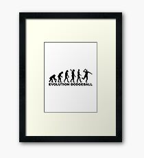 Evolution Dodgeball Framed Print