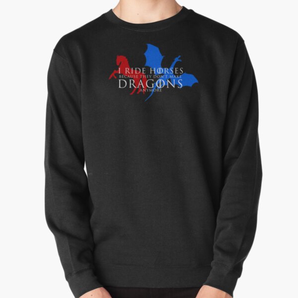Item preview, I Ride Horses Because They Don't Make Dragons Anymore - Red White & Blue designed and sold by Free Spirit Nation.