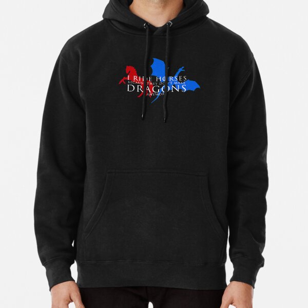 Artikel-Vorschau von Ich reite Pferde, weil sie keine Drachen mehr machen - Red White & Blue, designt und verkauft von Free Spirit Nation.