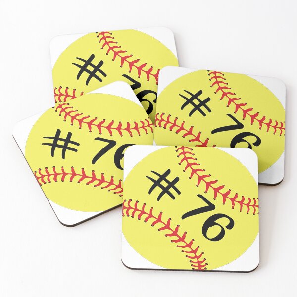 Item preview, Softball Player Jersey No 76 Back Number #76 Ball Sport Sticker Gift designed and sold by theshirtinator.