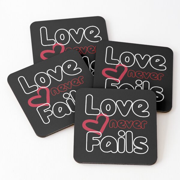 Item preview, Christian Valentine Gift Love Never Fails Gift 1 Corinthians 13 designed and sold by BrightCloudVce.