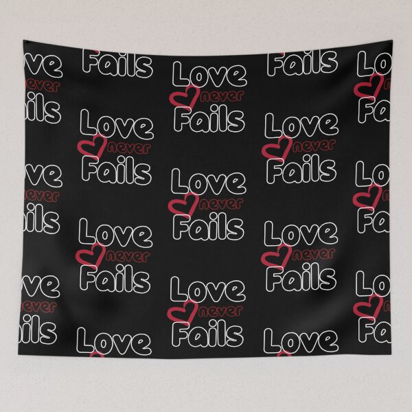 Item preview, Christian Valentine Gift Love Never Fails Gift 1 Corinthians 13 designed and sold by BrightCloudVce.
