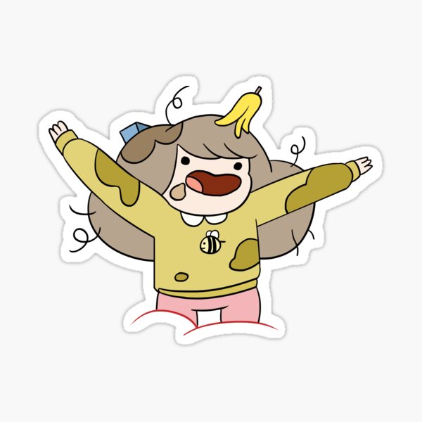 Bee and Puppycat Trash Sticker