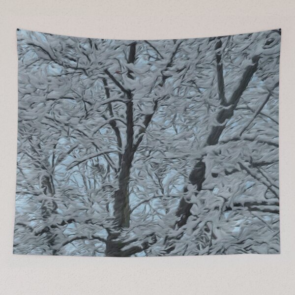 Item preview, Big Tree In Snow and Blue Sky designed and sold by miraminerva09.