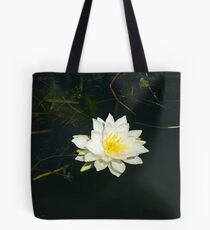 White Water Lily (Nymphaea odorata) Tote Bag