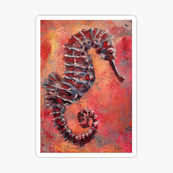 Sandy The Seahorse Sticker