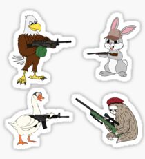 The Combat Critters Sticker Pack Sticker