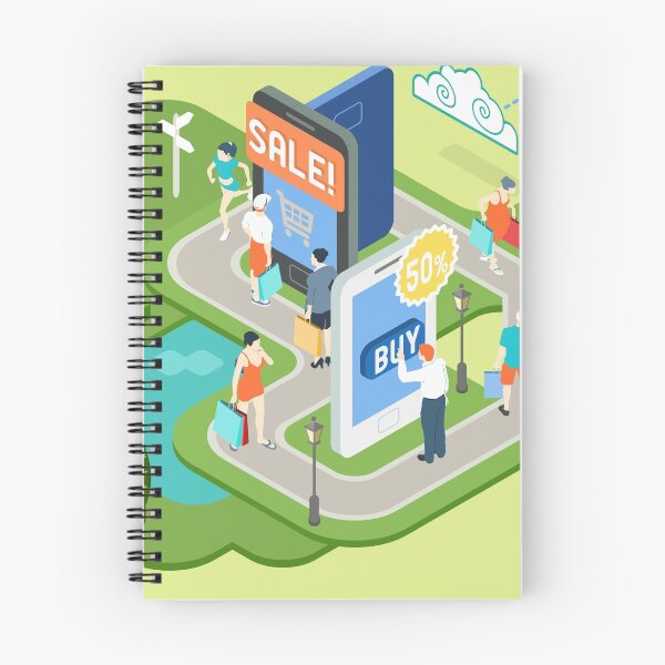 Item preview, Isometric Virtual Shopping Concept designed and sold by aurielaki.