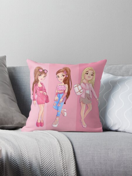 Pink Fashion Throw Pillow