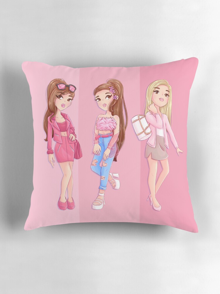 Thumbnail 3 of 4, Pillow, Pink Fashion designed and sold by instadrawvhs.