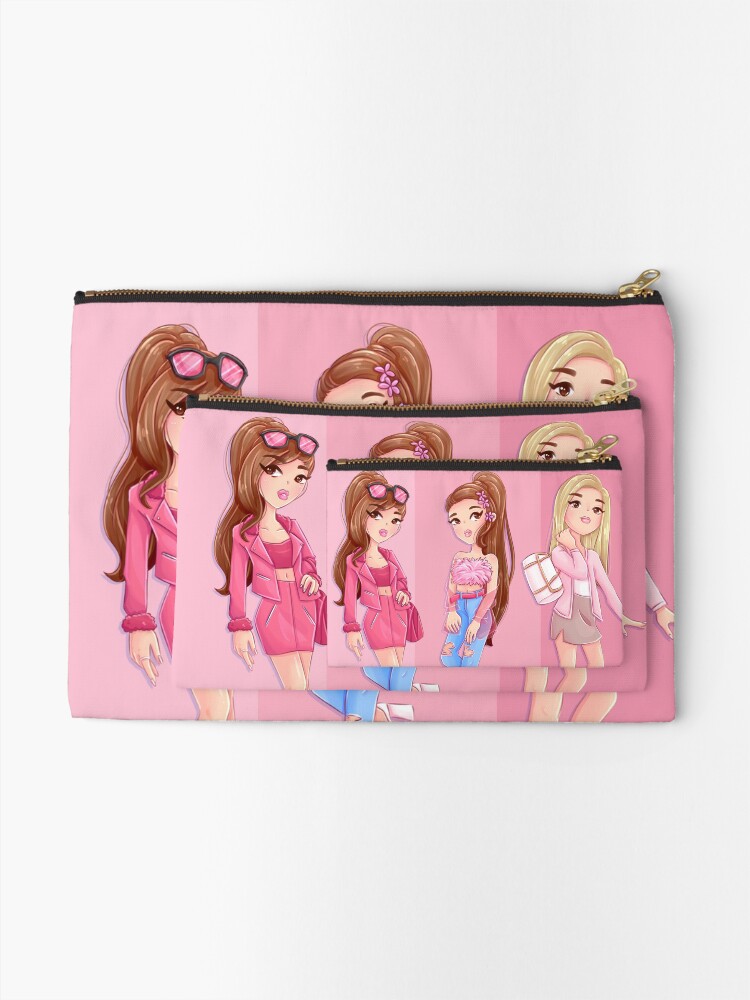 Thumbnail 2 of 4, Zipper Pouch, Pink Fashion designed and sold by instadrawvhs.