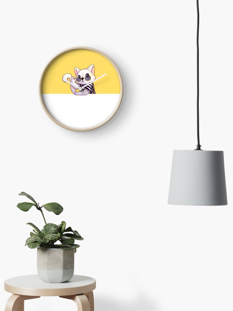 Thumbnail 1 of 4, Clock, Fabulous Cat designed and sold by instadrawvhs.