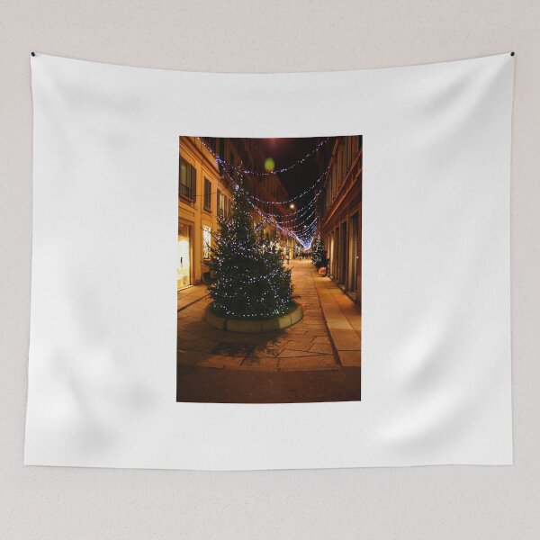 Item preview, Milan. A Night Street with a Christmas Tree. 2010 designed and sold by Igor Pozdnyakov.