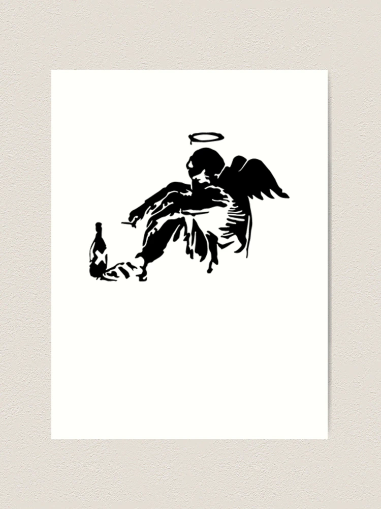 Banksy バンクシー 「Fallen Angel」シリアル サイン 書類付き Amazon.com: Banksy Fallen Angel XL Stencil | Paint your